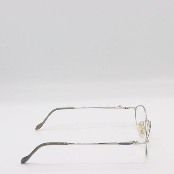 Celine Dion Oval Silver Thin Rim Vintage Celebrity Y2k Glasses 52 17 135 - Picture 3 of 3